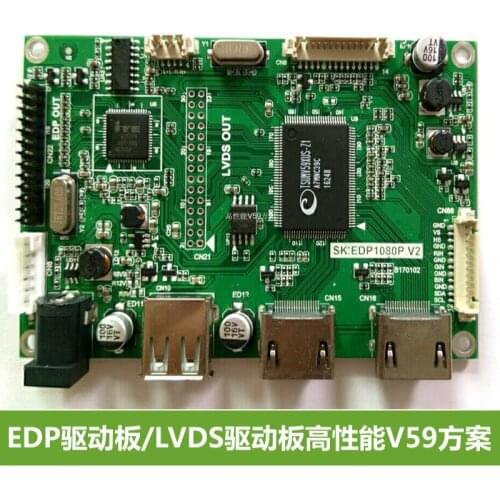 EDP Driver Board / LVDS Driver Board EDP LCD Display Accessories High Performance V59 Scheme