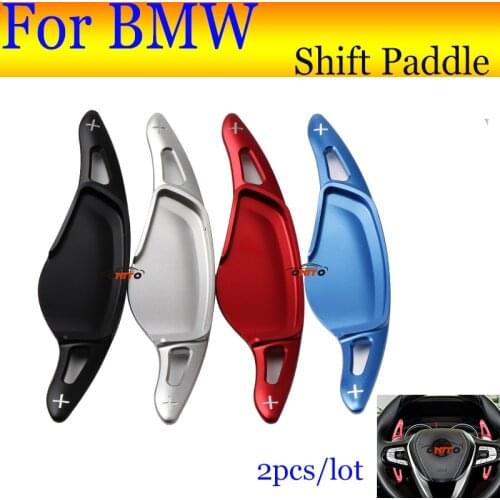 2pcs/lot Aluminum Alloy Car Accessory Steering Wheel Shift Paddle Extension Shifter For X3 X4 X5 M5 Z4 5series 7series