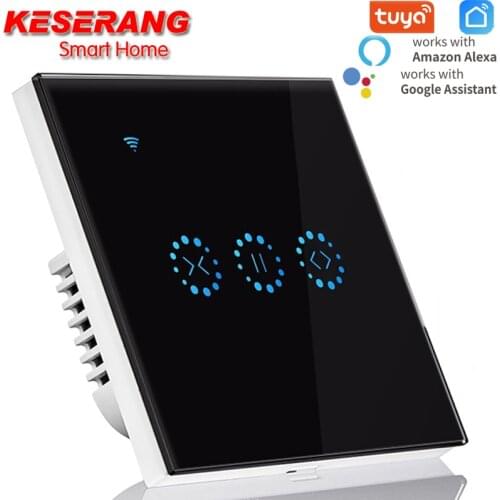 Tuya/Ewelink APP WiFi Roller Shutter Switch WiFi Curtain Blinds Touch Switch Control Garage Door by Alexa Google Home Timer