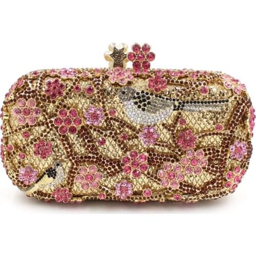 BL052 Luxury diamante evening bags colorful clutch bags women party purse dinner bags crystal handbags gemstone wedding bags