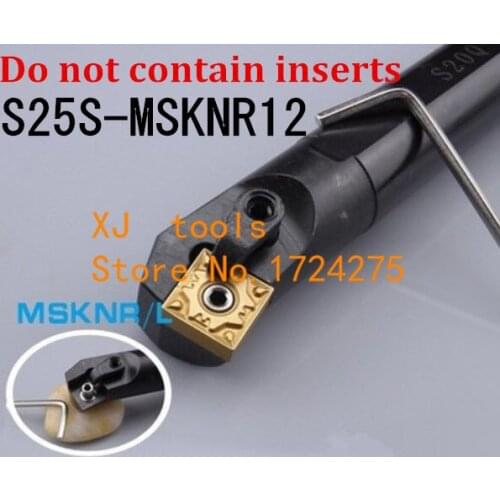 S25S-MSKNR12/ S25S-MSKNL12 25mm Lathe Cutting Tools CNC Turning Tool Machine Tools Internal Metal Lathe Tool Boring Bar MSKNR/L