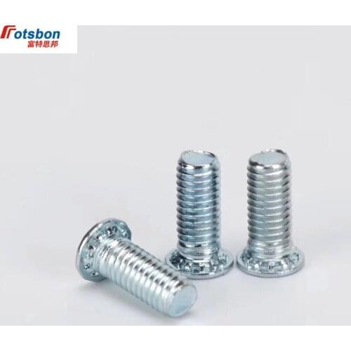 FH-M3-8ZI Self-clinching Threaded Studs Flush Head Blind Rivet Protruding Stud Studs and Pins for Sheet Metal PEM Fasteners Vis