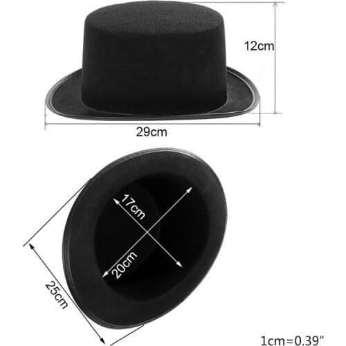 Steampunk Gothic Top Hat with Detachable Goggles Carnival Halloween Jazz Cap E15E