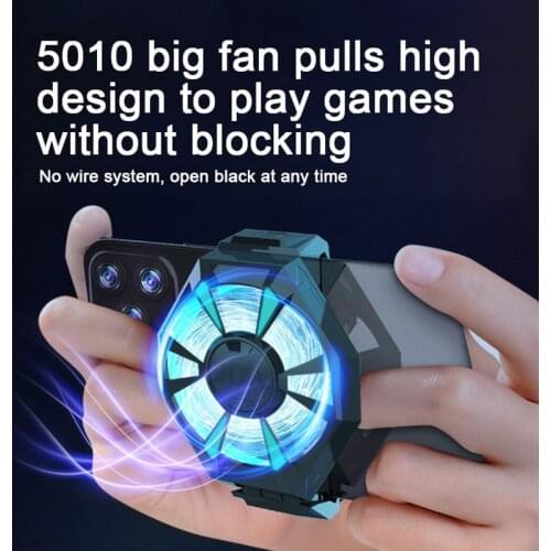 Universal Mobile Phone USB Game Cooler System Cooling Fan Gamepad Holder Stand Radiator For Iphone Xiaomi Huawei Samsung Phones