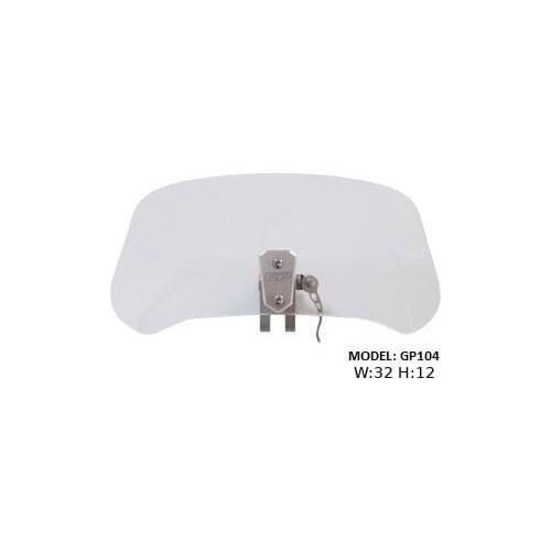 GP Kompozit Motorcycle Universal Wind Deflector - Clear
