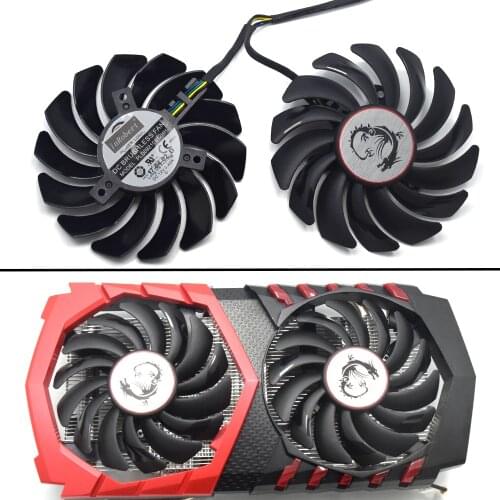 New 86mm PLD09210S12HH 4Pin Cooler Fan Replacement For MSI GTX 1050Ti GTX 950 2GD5T OC Graphics Card Cooling Fans