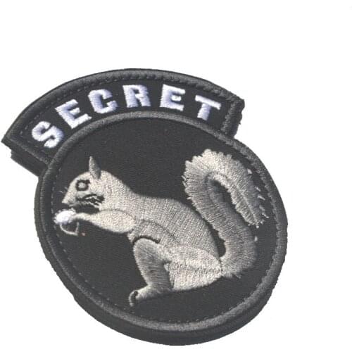 Embroidered SECRET SQUIRREL patch military USA army tactical special forces SWAT for backpack vest