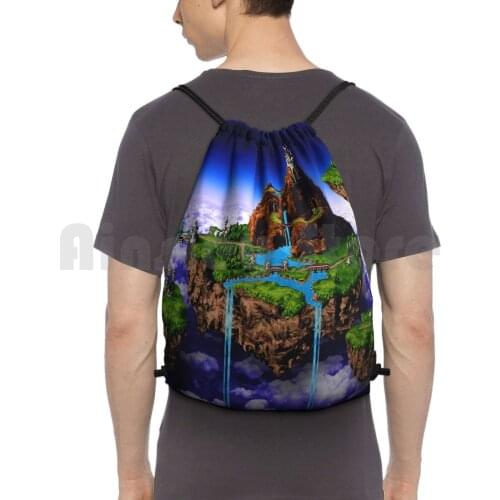 Zeal Custom Design Backpack Drawstring Bags Gym Bag Waterproof Zeal Snes Video Games Rpg Chrono Trigger Lucca Marle Frog