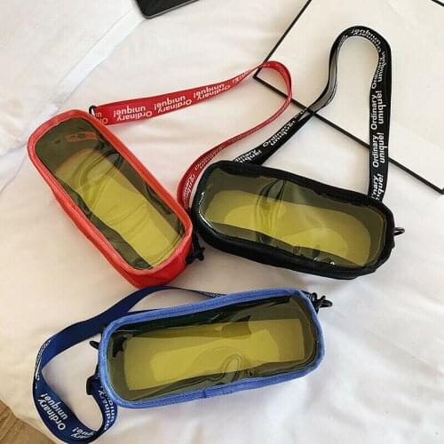 Lady Transparent PVC Clear Alphabet Jelly Bag Tote Handbag Shoulder Bag Purse