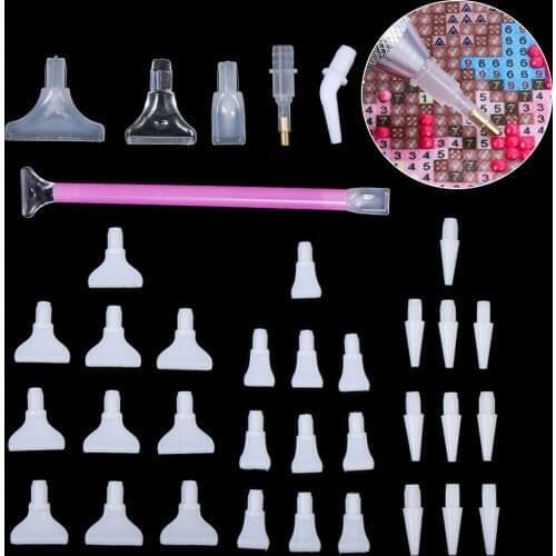 1Set Replacement Pen Heads For Diamond Painting Pen Quick Cases Tool DIY Crafts Fixing Tool Embroidery Cross Stitch Accessories