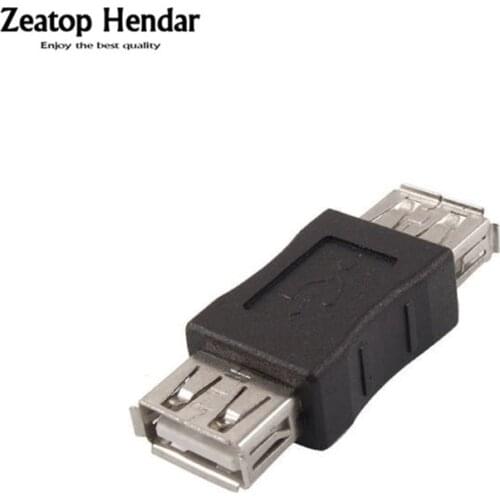 1pcs Black USB 2.0 A Female to A Female to Micro / Mini USB Male Coupler Converter Adapter Connector Joiner Cable Connector