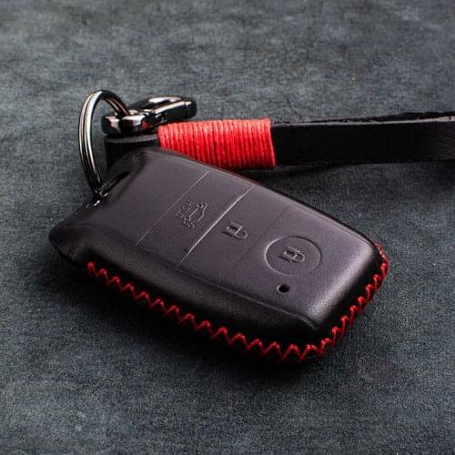 1X Genuine Leather Key Case Cover For KIA KX5 K3S RIO Ceed Cerato Optima K5 Sportage Sorento K2 Soul K3 Car Styling