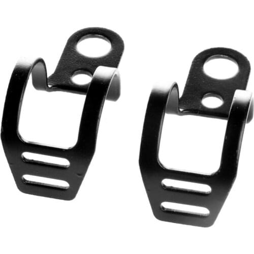 2Pcs Black Fork Ear Clamp Motorcycle Turn Signal Light Mount Brackets Holder New For 30-45mm Front Fork Metal