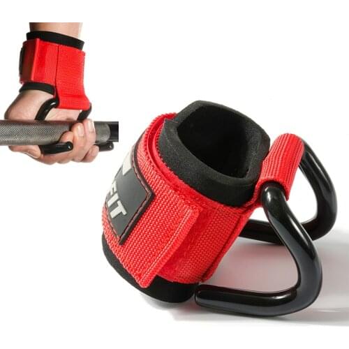 2 Pcs Professional Fitness Steel Weight Lifting Hook Gym Weightlifting Strength Training Grips Straps Home Pull-up Assist Hooks