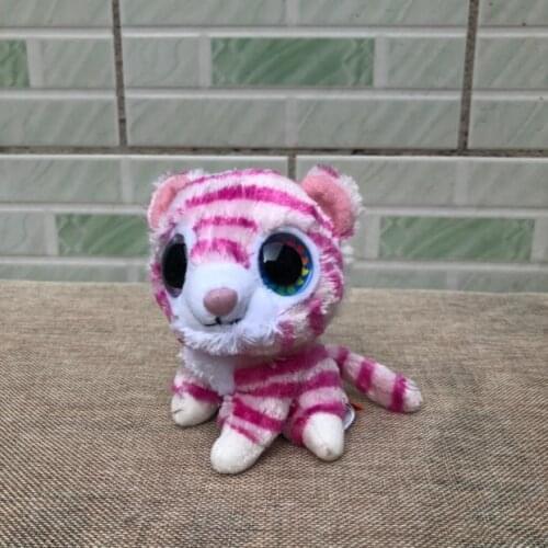 2019 Cute Soft Simulation Jaguar Pink Tiger Plush Toy Children Kids Boys Girls Birthday Gift 15cm PP Cotton