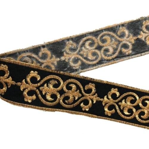 4.2 yards/lot wide 4.5cm Woven Jacquard Ribbon Trims geometry totem design for clothing straps accessory LS-799