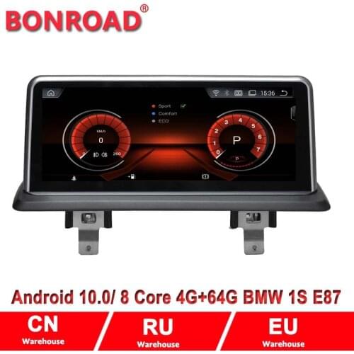 Bonroad Car Multimedia GPS Navigation Android 10 For 1 Series E87 E81 E82 E88 2005-2012 Radio Stereo Player Idrive Carplay