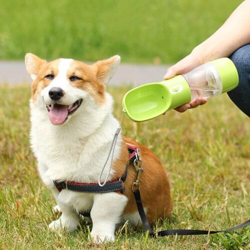 Pet Dog Water Bottle Feeder Bowl Portable Water Food Bottle Pets Outdoor Travel Drinking Dog Bowls Water Bowl for Dogs Cat