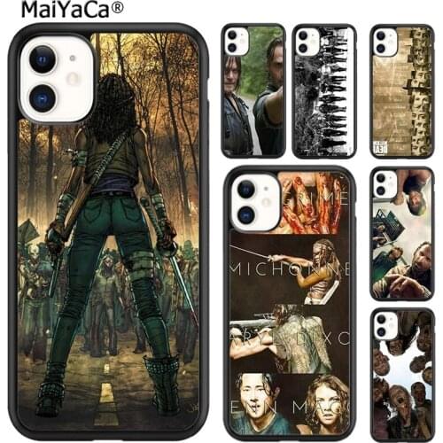 MaiYaCa The Walking Dead Zombie Rick Daryl Phone Case For iPhone SE 6 6s 7 8 plus X XR XS 11 12 pro max Samsung S8 S9 S10 shell