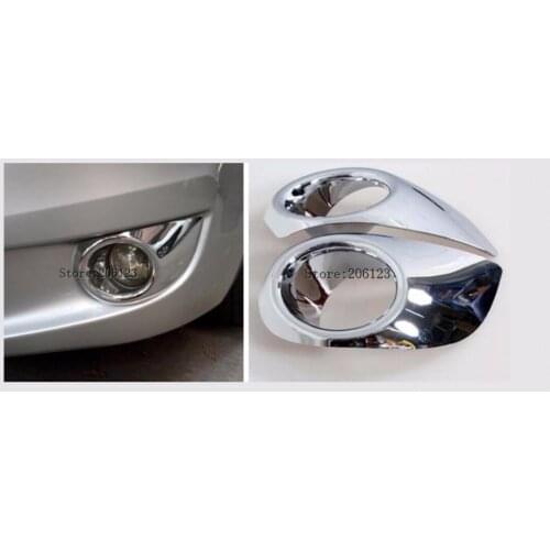 For Chevrolet Sail 2010 2011 2012 2013 2014 Chrome Front Fog light Foglight Lamp Cover Trim Fog lights Frame Decoration