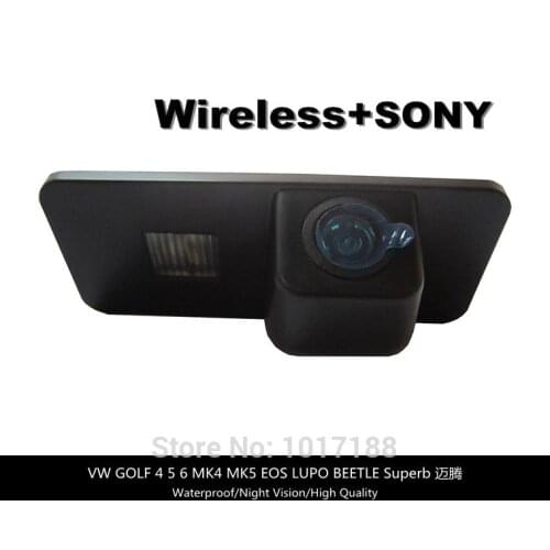 HD!! WIFI camera Wireless Car Rear View Camera SONY Chip For Volkswagen VW GOLF 4 5 6 MK4 MK5 EOS LUPO BEETLE Superb