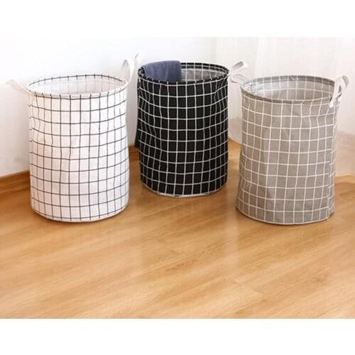 Clothes Basket Foldable Large Capacity with Handle Waterproof Square Laundry Storage Bag for Bedroom Clothes Storage