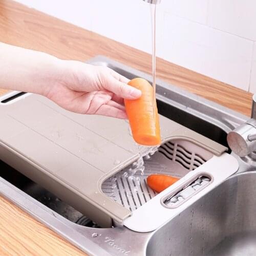 Multifunctional Chopping Board Thickening Plastic Cutting Board Rectangle Fruit Meat Slip-resistant Kitchen Board