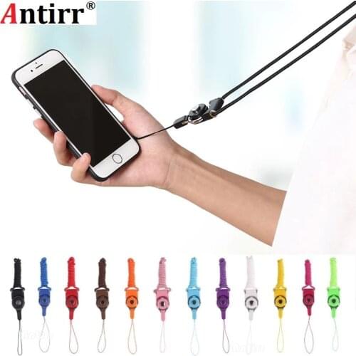 Multi-function Mobile Keychain Hang Rope Lanyard Cell Phone Neck Chain Strap Camera Sling rotatable For Apple iPhone 8 7 6s Plus