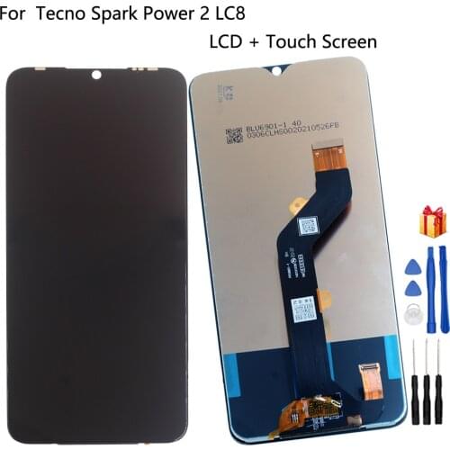 Original For Tecno Spark Power 2 Display LC8 LCD Touch Screen Digitizer Assembly For Tecno Power 2 Air Display Phone Parts LCD