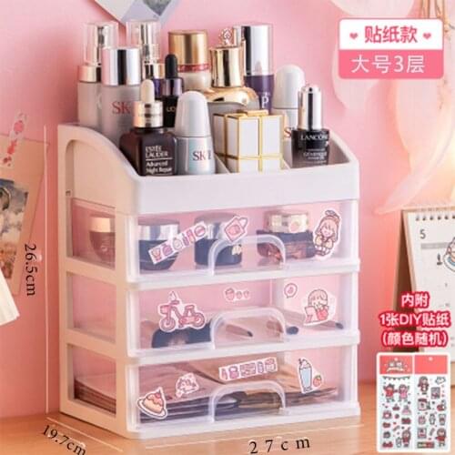 Jewelry Organizer Container Make Up Case Makeup Brush Holder Organizers Box Contain Makeup Box Cosmetic Storage Organizers
