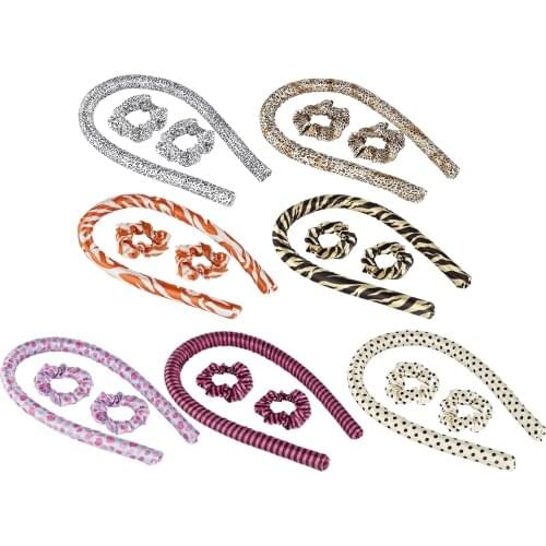 Heatless Curling Rod Headband Curls Silk Ribbon Lazy Curler Hair Roller Sleeping Soft Wave Formers Women Hair Styling Tools