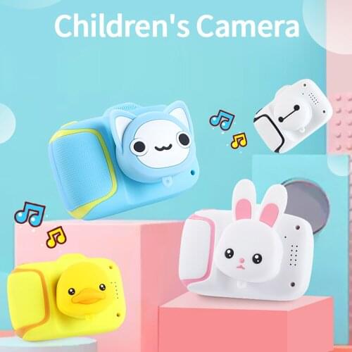 Portable Children 2000W HD Digital Camera Sweet Cute Cartoon Shape 1080P IPS Screen Display Mini Camera Toy Gift For Kids