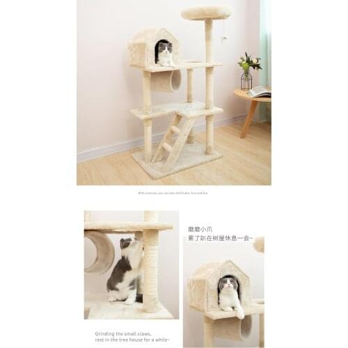 Cat climbing frame cat nest cat tree one with nest cat scratch board villa cat climbing frame cat pole supplies