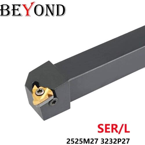 BEYOND SER SER2525M27 SEL2525M27 Threading Turning Tools SER2525 M27 SER Lathe Tool Holder CNC External Bar