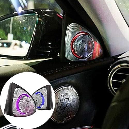 Car Interior 64 Colors Led Ambient Light 3D Rotary Tweeter Speaker for Mercedes- W213 E Calss E200L E300L(W213)