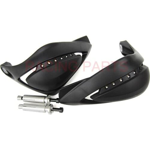 Universal LED Handlebar Hand Brush Guard handguards black fit 7/8" 22mm or 1-1/8" 28mm handlebar pit dirt bike Free shipping