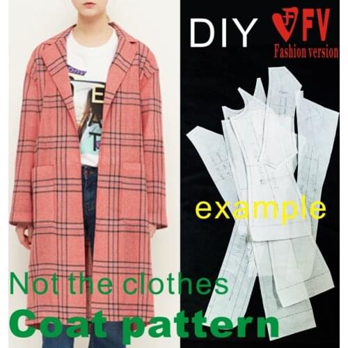 Windbreaker pattern womens single-layer coat garment sewing design drawing BFY-306