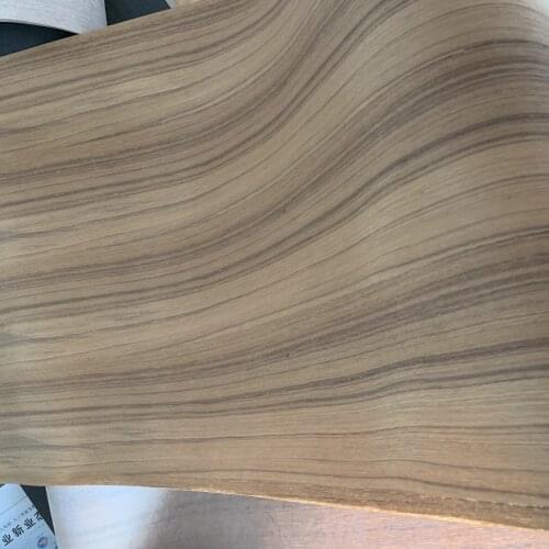 Reconstituted Natural Genuine Thai Teak Wood Veneer Slice for Furniture about 60cm x 2.5 Meters 0.25mm Brown Q/C