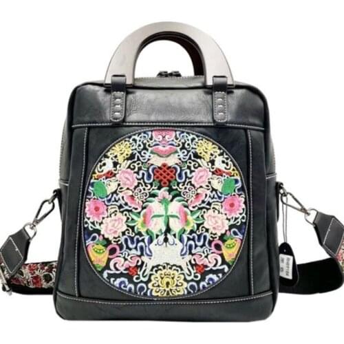 2021 Summer New Style Retro Chinese Style Embroidery High Quality Female Tote Bag Luxury Messenger Shoulder Bag Authentic