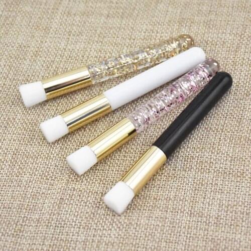 10pcs Eyelash Cleaner Brush Skin Care Makeup Tools Eyebrow Brush Diamond Nasal Wash Brush Acne Black Head Brush Clean Pore Brush