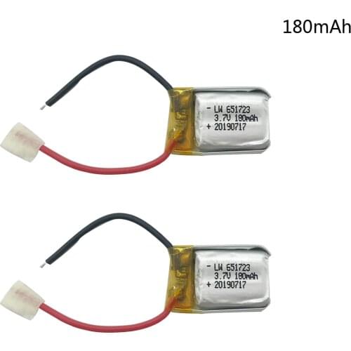 2PCS 3.7V 180mAh Lipo battery For Syma S107G S109G S111G Remote Control Airplane beauty six-axis aircraft X900 X901 3.7V battery