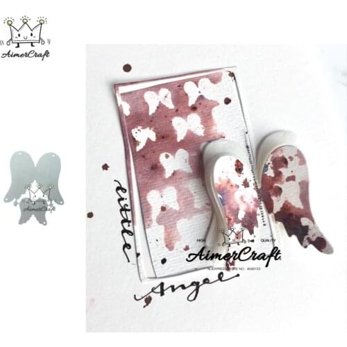 2PCS/Lot Wing Metal Cutting Dies Scrapbooking Stencil For DIY Paper Card Decorative Embossing Die Cut Craft Dies New 2019