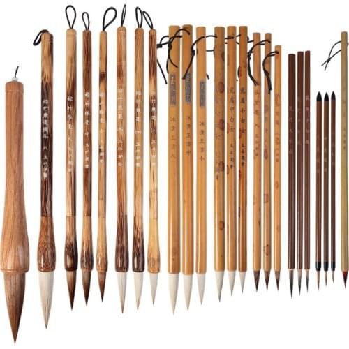 24pcs Chinese Calligraphy Brush Pen Set Landscape Painting Brush watercolor Fine Line Calligraphy Brush Tinta China Caligrafia