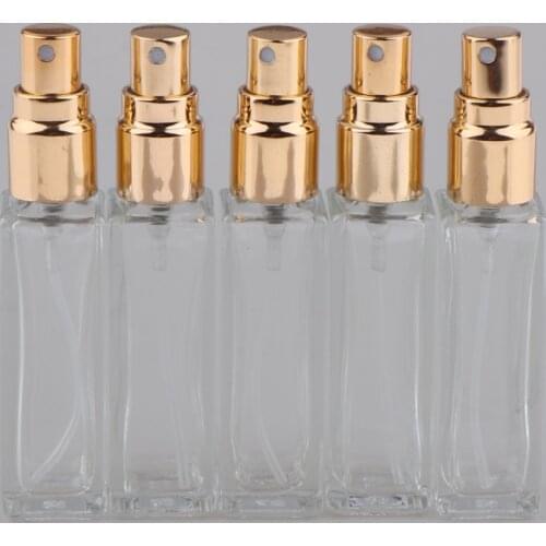 5Pcs Graceful 10ml Refillable Perfume Atomizer Travel Empty Spray Bottles