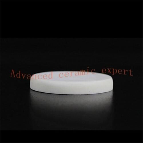 99.5%Al2O3 High Wearable Circular Corundum Plate OD90*7mm/Alumina Ceramic Round Substrate/Wear-Resisting Ceramic Sheet