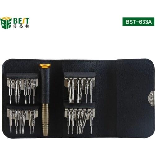 BST-633A 25 in 1 Multifunctional professional Mini precision pocket portable DIY hand magnetic Mini screwdriver tools for iphoe