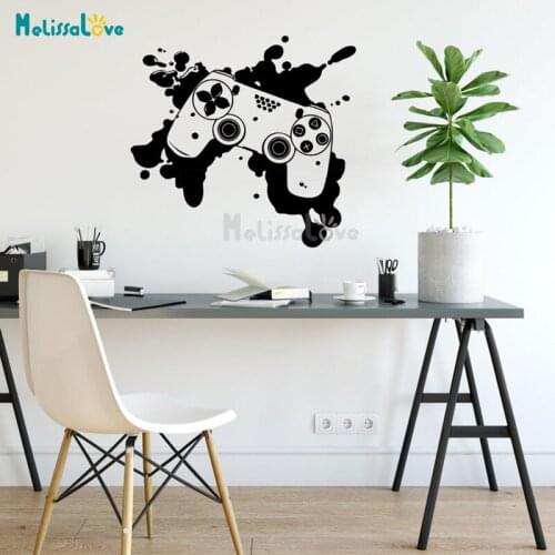 Gaming Controller Decal Video Game Living Room Bedroom Home Decor Removable Vinyl Wall Sticker BD549