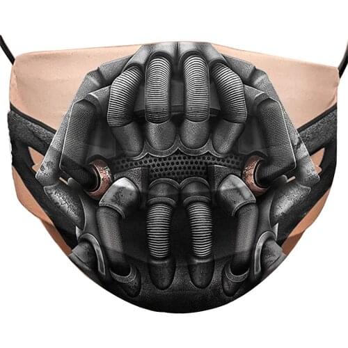 The-Dark-Knight-Rises-Bane-Batman Cosplay Halloween Christmas Mouth Masks Child Adult Dust-Proof Street Sports Breathable Mask