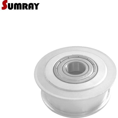 SUMRAY Idler Pulley 3M 30T Bore 5/6/8/10/12/15mm Tension Belt Idler Pulley 11/16mm Belt Width NO Teeth Synchronous Pulley Wheel