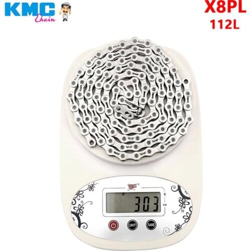 KMC X8PL 112 Links Single Speed Silver Hollow Mountain Bike/Road Bike Chain